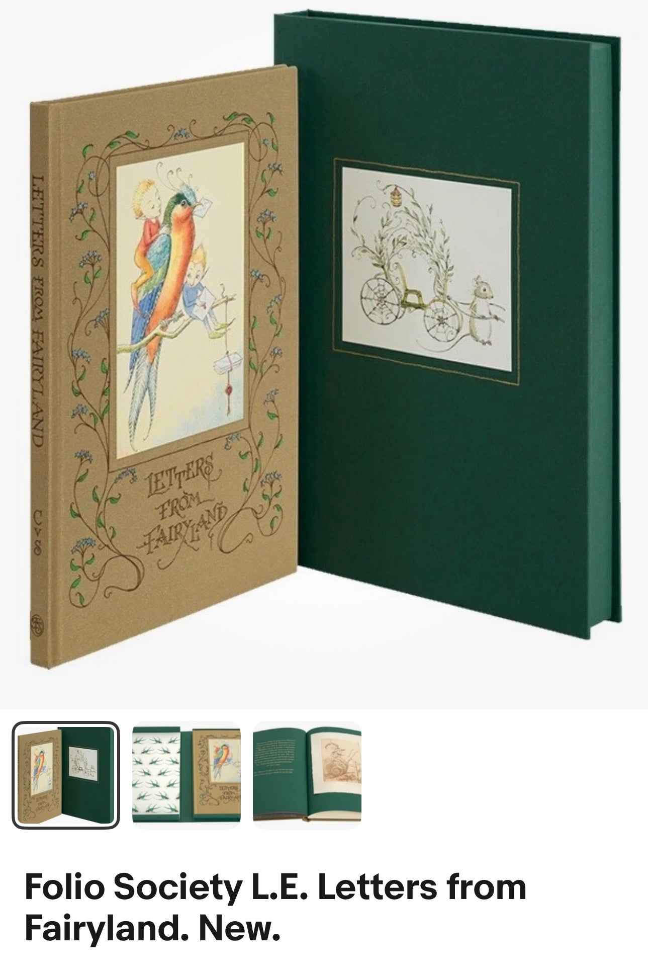 Folio Society L.E. Letters from Fairyland. New. Charles Sandwyk. All sold out. Free shipping.
