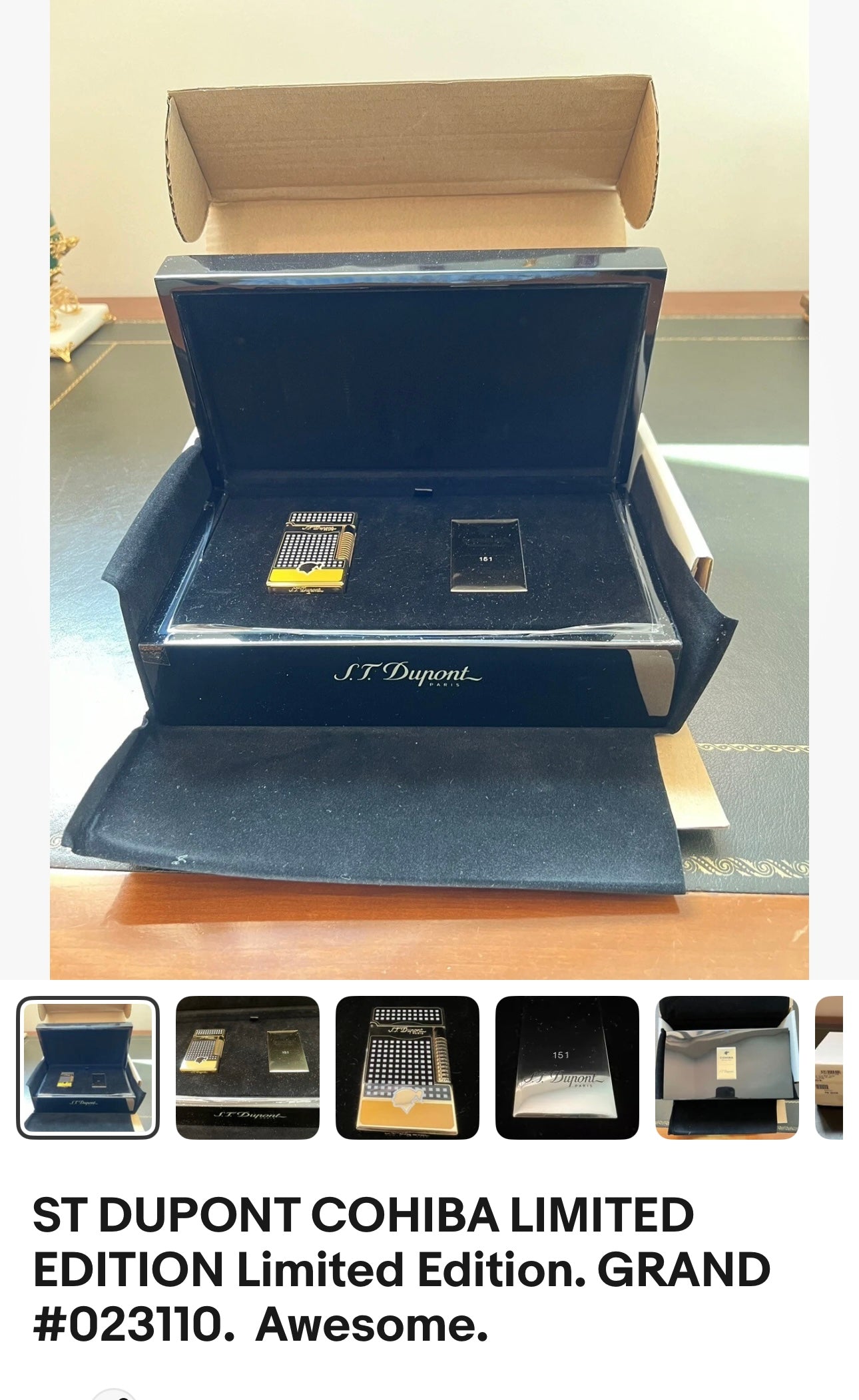 ST DUPONT COHIBA LIMITED EDITION Limited Edition. GRAND #023110.  Free shipping.