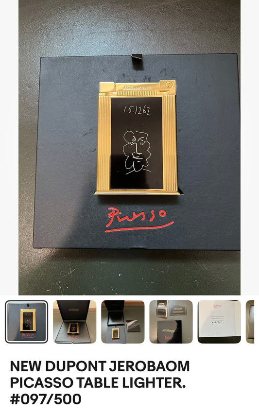 NEW DUPONT JEROBAOM PICASSO TABLE LIGHTER. #097/500. Free shipping.