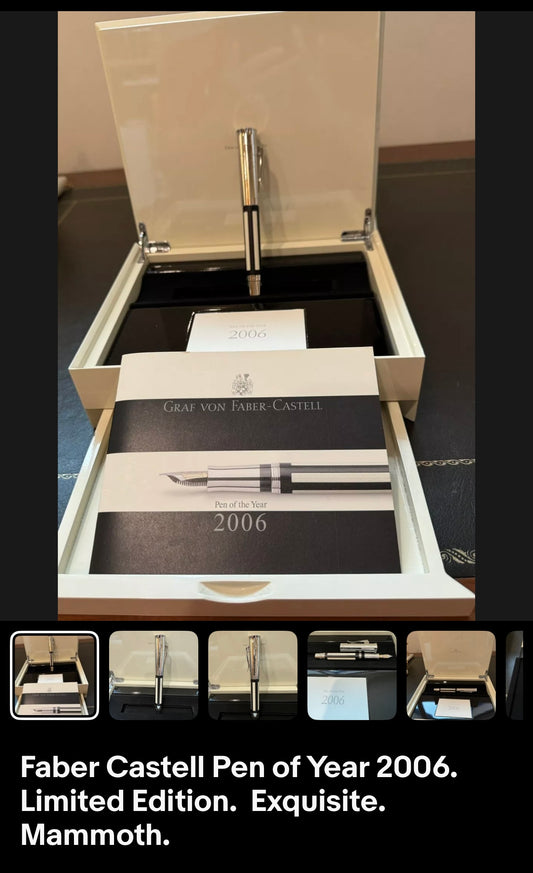 Faber Castell Pen of Year 2006.  Limited Edition.  Exquisite.  Mammoth.  Free shipping.